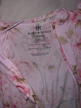 Bums & Roses Floral Cap Sleeve Romper